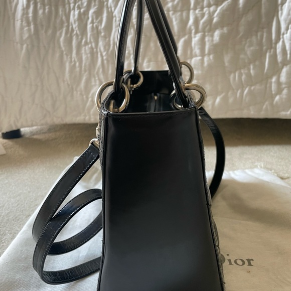 Christian Dior Medium Lady Bag w/ Strap & dust bag - Picture 5 of 15